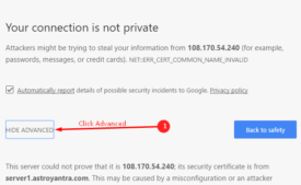 Your connection is not Private Chrome Error image 5