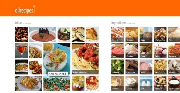 AllReceipies Windows 8 app
