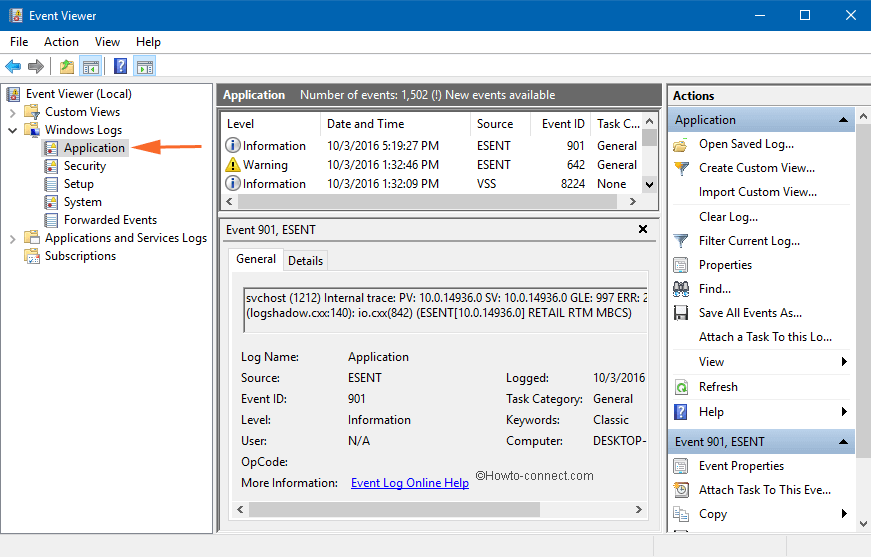 application logs application logs