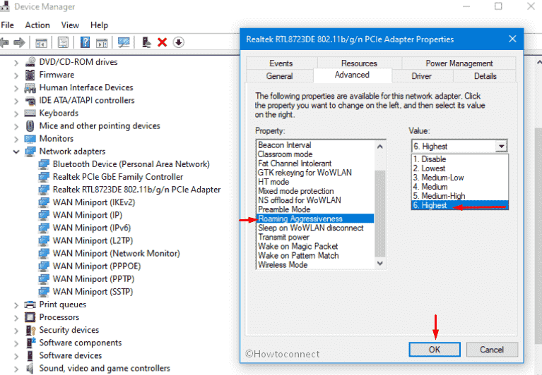 automatically Switch to Strongest WiFi - enable Roaming Aggressiveness