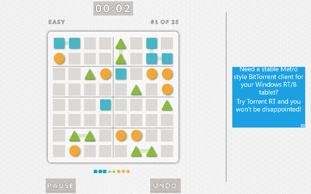 FlowDoku Windows 8 App - Play Sudoku like Mind-blowing Puzzle
