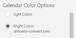 calendar color options
