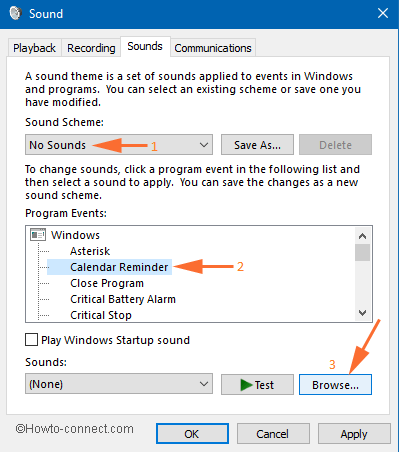 calender reminder in program event calendar reminder in program event in windows 10