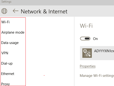 Cellular missing from Network & Internet in Windows 10