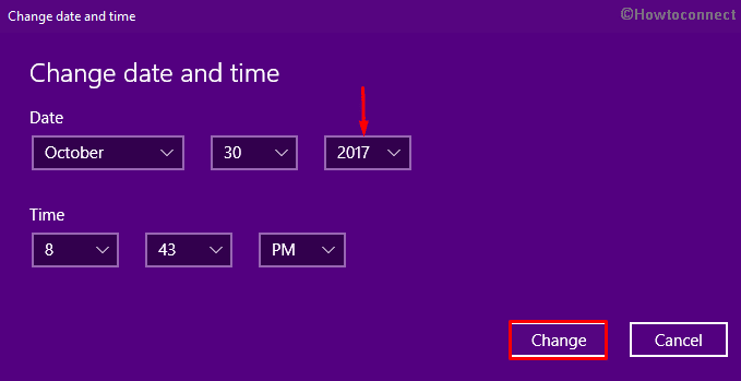 change date and time