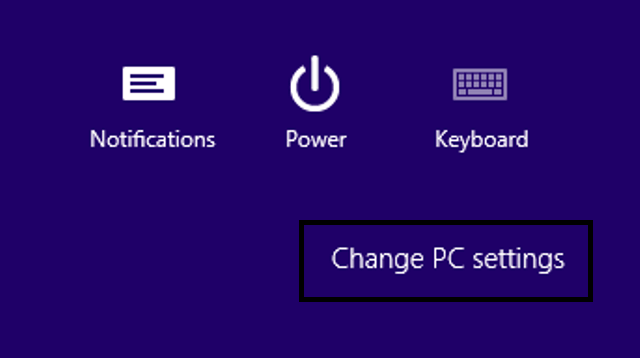 Change PC Settings