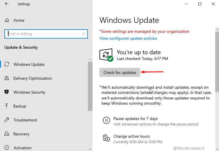 check for updates to fix blue screen error