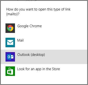 choose default email client image