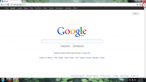 chrome homepage image
