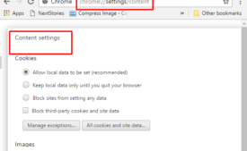 Use chrome://settings/content to Directly Open Content Settings