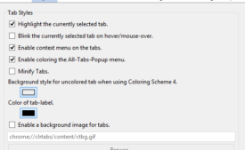 How To Set Images and Use Colored Tabs in Mozilla Firefox