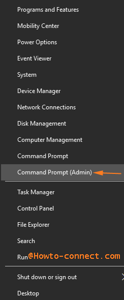 command prompt admin in power user menu