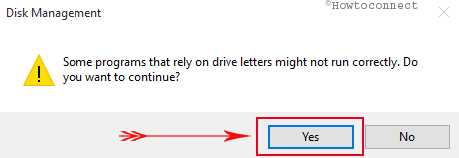 confirmation for disk management confirmation for disk management