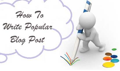 writng a popular blog post