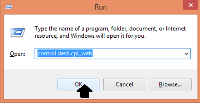 control desktop command How to Enable the Classic Icons on Windows 8 Desktop