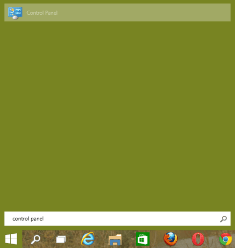Show / Add / Pin Control Panel to Windows 10 Start Menu
