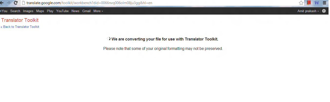convert word file from google translator toolkit