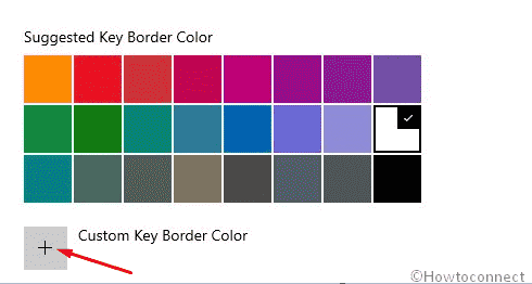 custom key border color