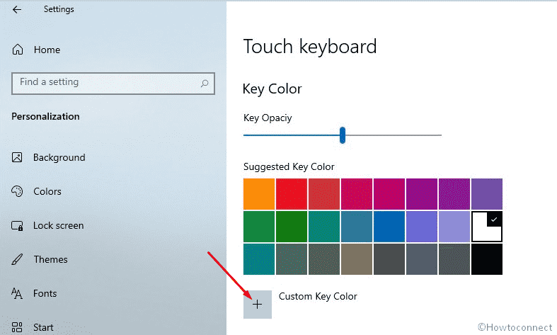 custom key color