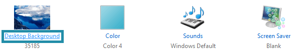 desktop background option