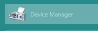 device manager option on start menu