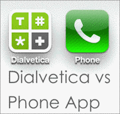 dialvetca vs phone app for iphone, ipad