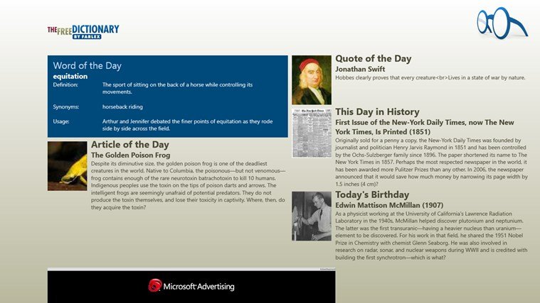 dictionary app for window 8