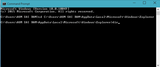 directory path on command prompt directory path on command prompt