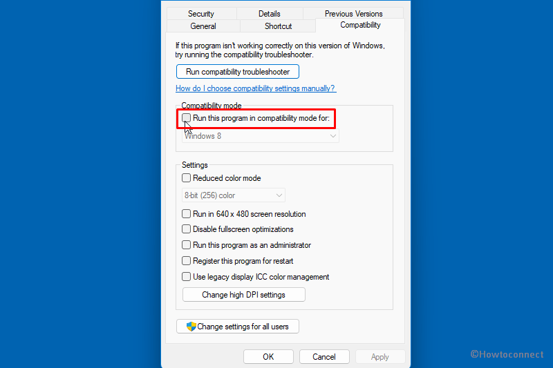 disable compatibility mode