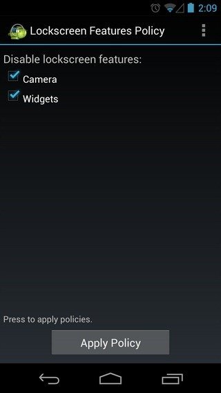 disable lockscreen features on Android 4.2 disable lockscreen features on Android 4.2