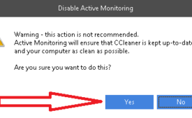 disable active monitoring