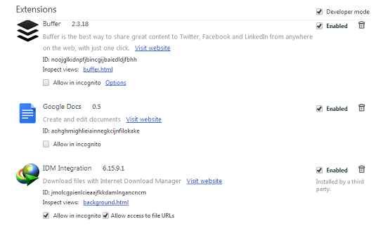 disable Chrome Extension Permission disable chrome extension permission