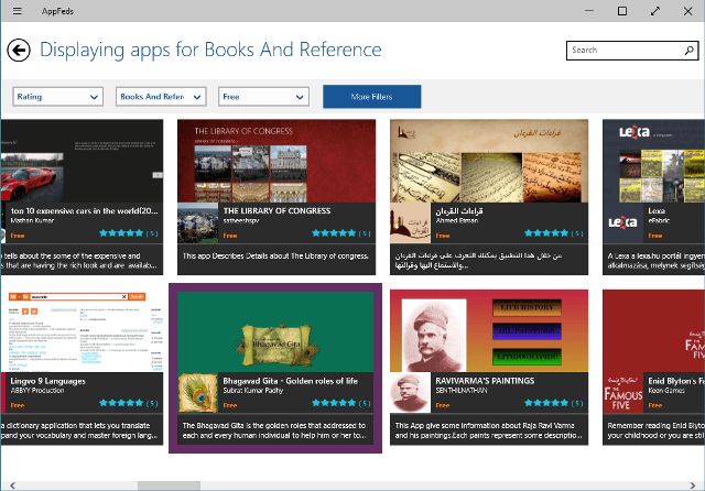 displaying apps for books and reference homepage displaying apps for books and reference homepage on appfeds