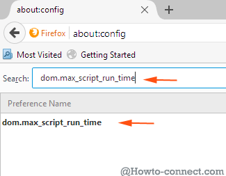 dom max next time search firefox