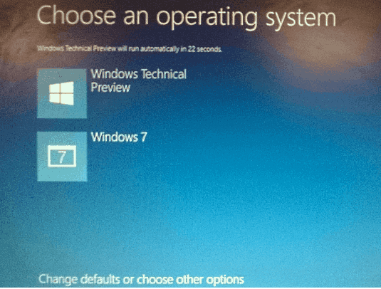 Boot Windows 10 along with Windows 7