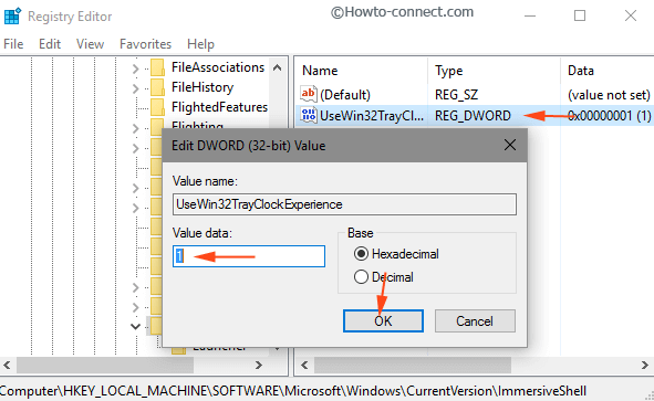 edit dword 32 bit value immersiveshell