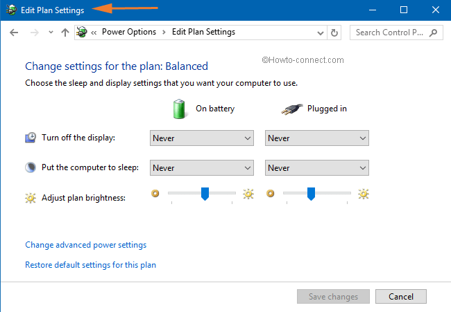 edit plan settings