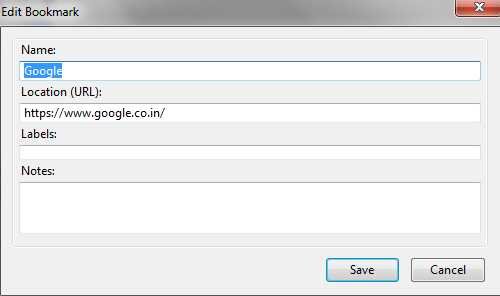 editing bookmark Fess google bookmark extension