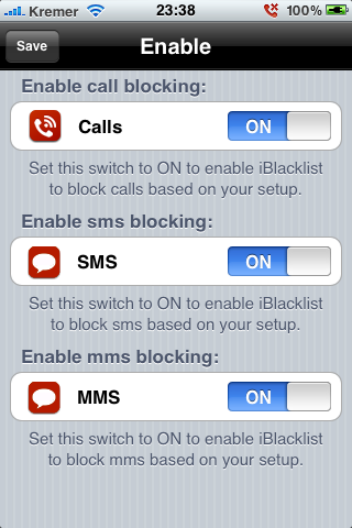 enable blacklist on iphone enable blacklist on iphone