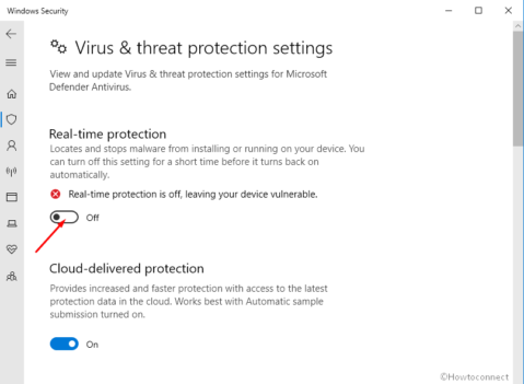 How to Disable / Enable Virus & Threat Protection in Windows 10