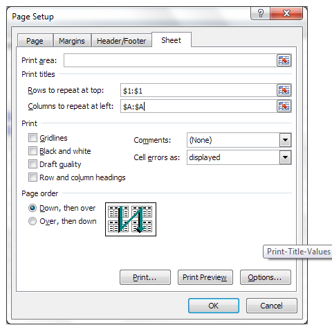 excel page setup image 3