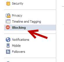 facebook blocking option
