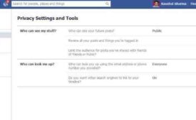facebook privacy settings image