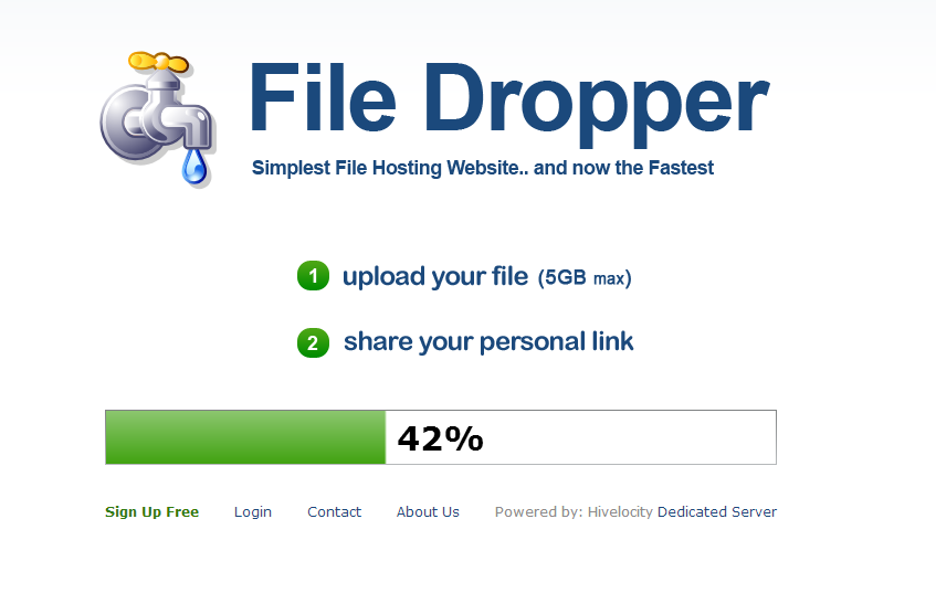 file dropper website to file sharing