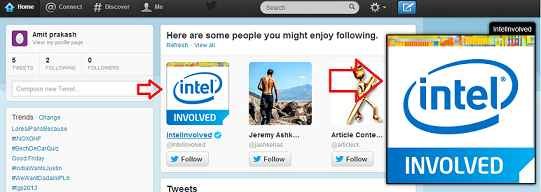 floading image in twitter profile floading image in twitter profile