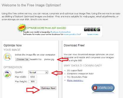 free image optimizer online tool