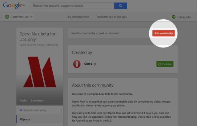 Save your Data with Opera Max Beta on Android