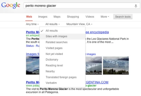 google search page