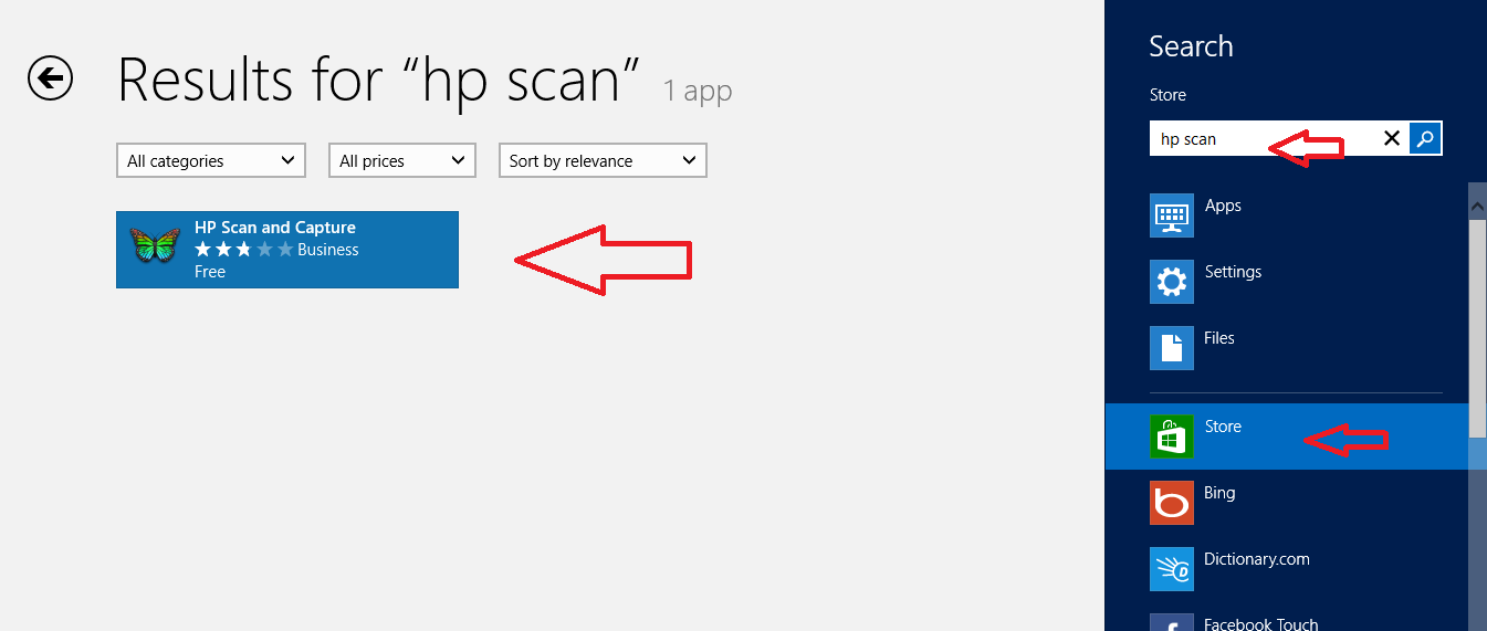 hp scan and capture app install on windows 8