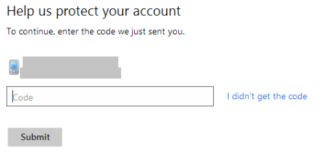 i did not get the code link on onedrive login page